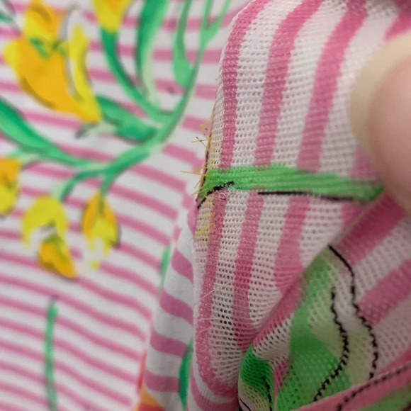 IBKUL Womens Top Large 1/4 Zip UPF Long Sleeve Pink Floral Mesh Golf Pickleball - Picture 12 of 14